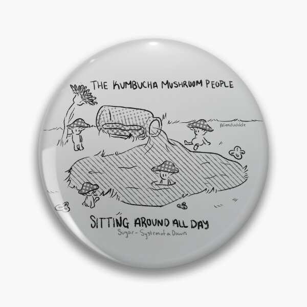 Item preview, Kombucha Mushroom People Sugar by SOAD grayscale designed and sold by aliendudde.