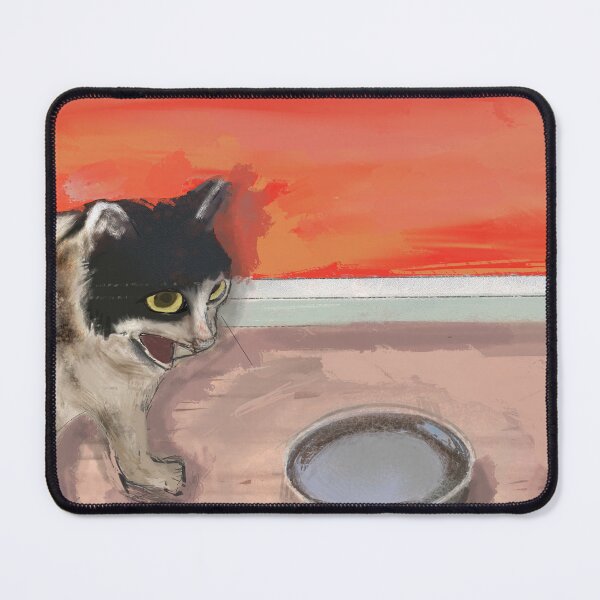 Item preview, Hangry Black and White Cat designed and sold by LisWilliams.