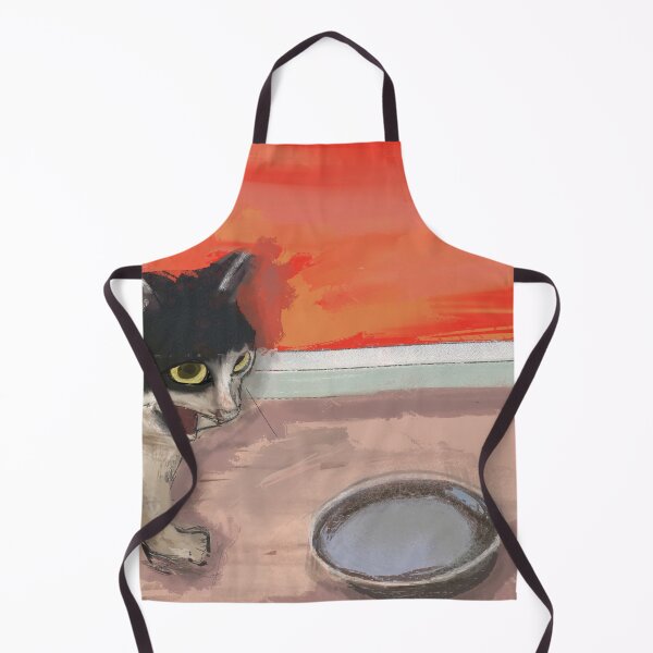 Item preview, Hangry Black and White Cat designed and sold by LisWilliams.