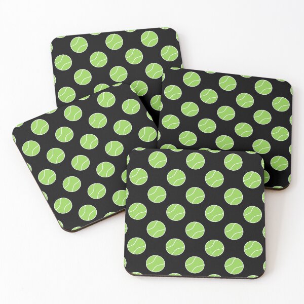 Item preview, Tennis ball with Black Background Pattern designed and sold by beccaveedesigns.