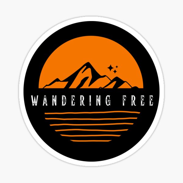 Wandering Free Sticker