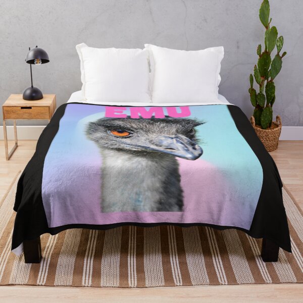 Item preview, AUSTRALIAN EMU CLOSEUP STARE designed and sold by starfishstuff.