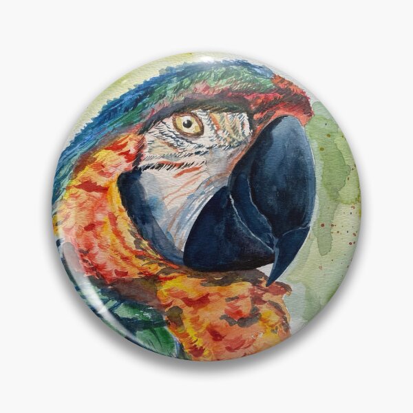 Item preview, "Ringing Rainbow" Parrot Watercolor Painting designed and sold by Arteaventura.