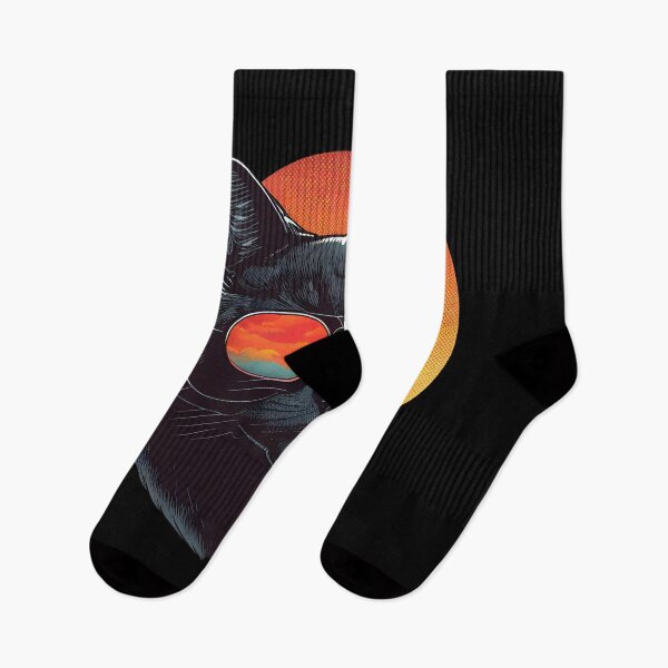 Item preview, Retro Sunset Black Cat designed and sold by john-ess.