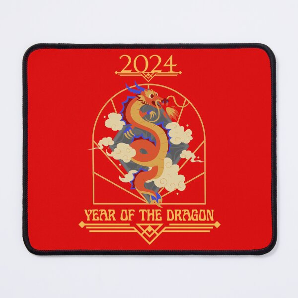 Item preview, Year Of The Dragon 2024 Chinese New Year Lunar Calendar Art Noveau designed and sold by JessieJune.