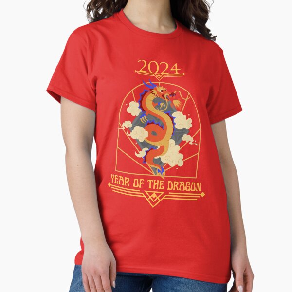 Item preview, Year Of The Dragon 2024 Chinese New Year Lunar Calendar Art Noveau designed and sold by JessieJune.