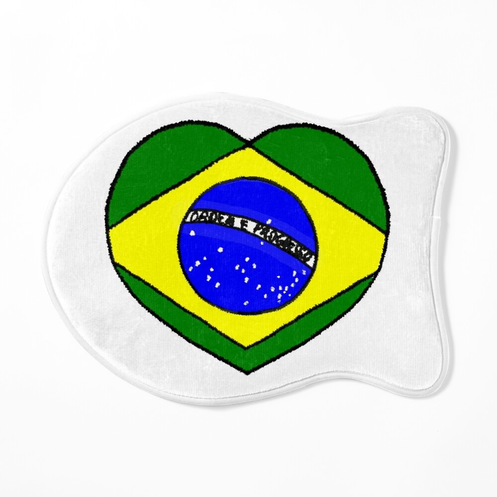 Welcome to brazil country flag logo card banner Vector Image