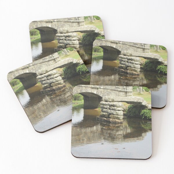 Item preview, Old And New Bridges At Bellever, Dartmoor, Devon UK designed and sold by lezvee.
