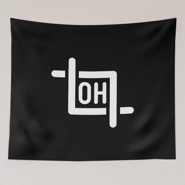 Item preview, Oh Crop - Funny Photoshop Crop Tool Icon (White on Black) designed and sold by STUDIO-72.