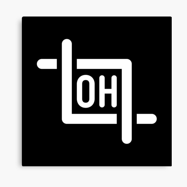 Item preview, Oh Crop - Funny Photoshop Crop Tool Icon (White on Black) designed and sold by STUDIO-72.