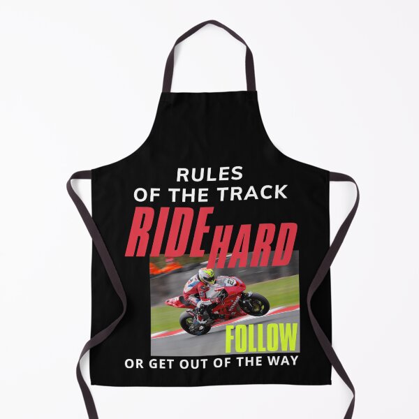 Item preview, Rules Of The Track Ride Hard Follow Or Get Out Of The Way 01 White Text designed and sold by TWMBDesigns.