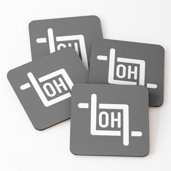 Item preview, Oh Crop - Funny Photoshop Crop Tool Icon (White on Grey) designed and sold by STUDIO-72.