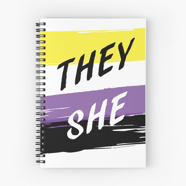 Item preview,  They/She pronouns designed and sold by Wolfberry Studio.