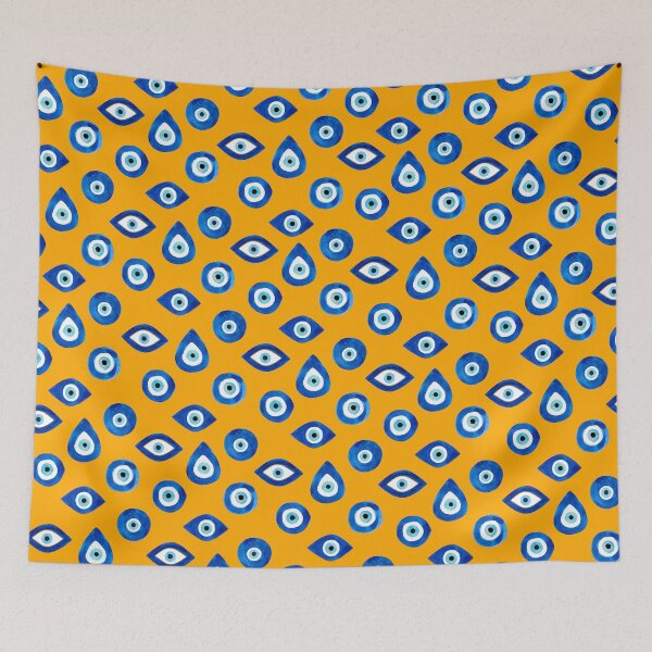Item preview, EVIL EYE-turkish nazar (orange) designed and sold by BEATRIZ ABAITUA.