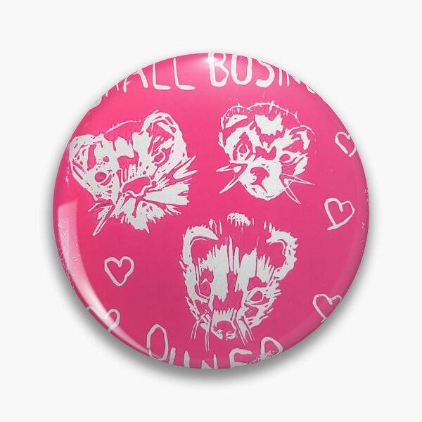 Item preview, Cute Pink Ferret Small Business Owner Pun Linocut designed and sold by CurbCuts.