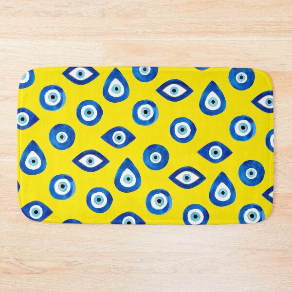 Item preview, EVIL EYE-turkish nazar (yellow) designed and sold by BEATRIZ ABAITUA.