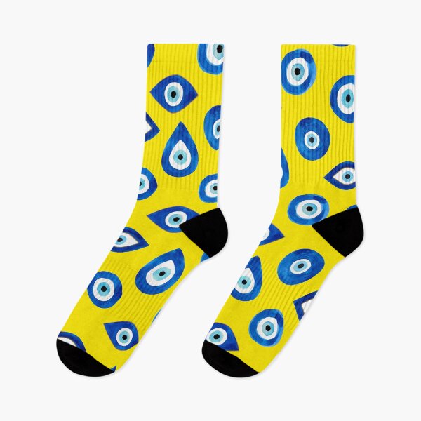 Item preview, EVIL EYE-turkish nazar (yellow) designed and sold by BEATRIZ ABAITUA.