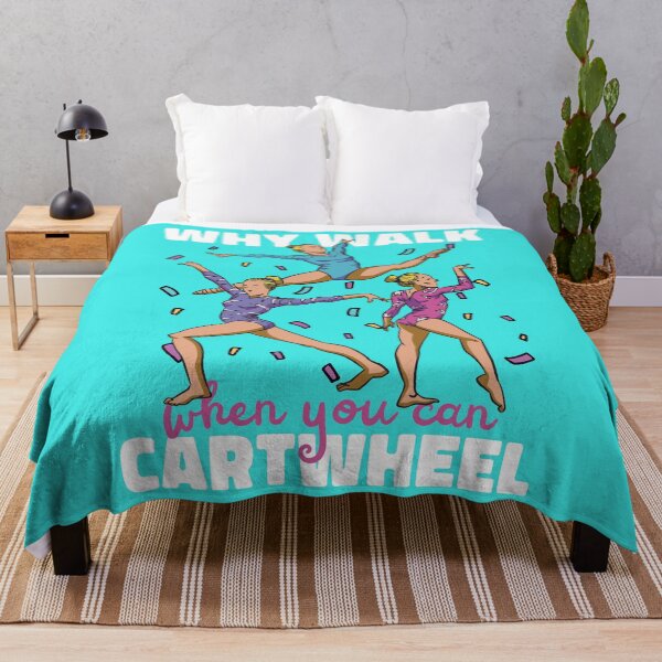 Item preview, Gymnastics Cartwheel Gymnasts Girls Cartoon designed and sold by MrEddie10.