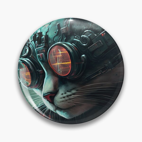 Item preview, Cyber punk Ronin Cat designed and sold by werewolftogo.