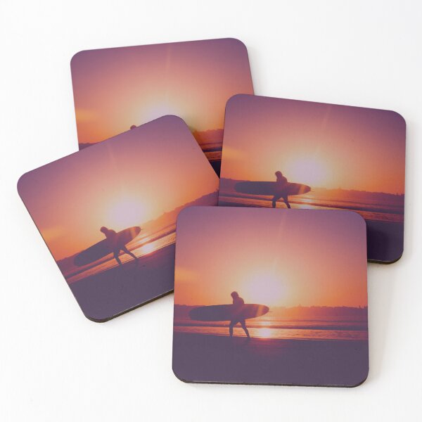 Item preview, Surfing on beautiful  red orange sunset designed and sold by medoutfits.