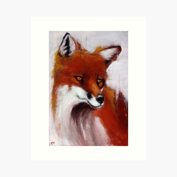 The Watching Fox Art Print