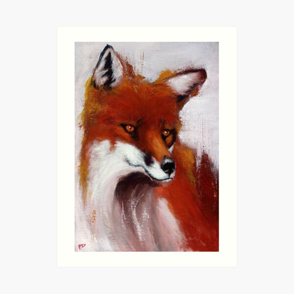 The Watching Fox Art Print