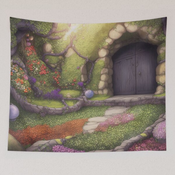 Item preview, Door to Flowers designed and sold by GeomanticArts.