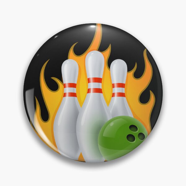 Item preview, Bowling Pins in Flames designed and sold by PrintPortal.