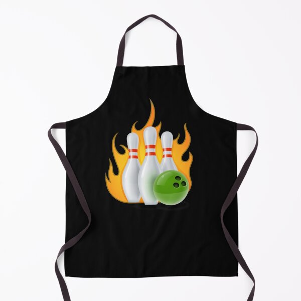 Artikelvorschau, Bowling-Pins in Flammen entworfen und verkauft von PrintPortal.
