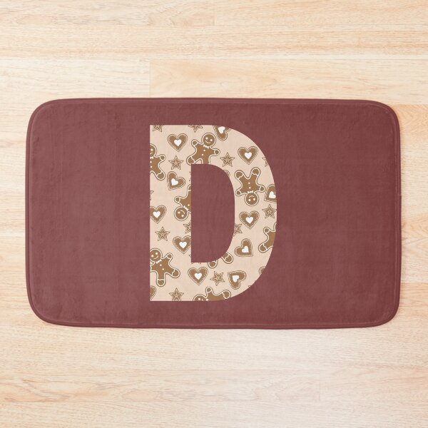 Item preview, Gingerbread Pattern Monogram Letter D designed and sold by Coffee Lifestyle.