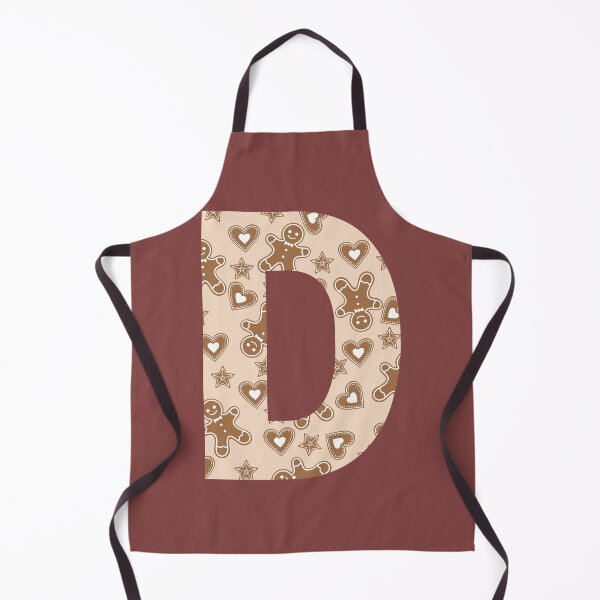 Item preview, Gingerbread Pattern Monogram Letter D designed and sold by Coffee Lifestyle.
