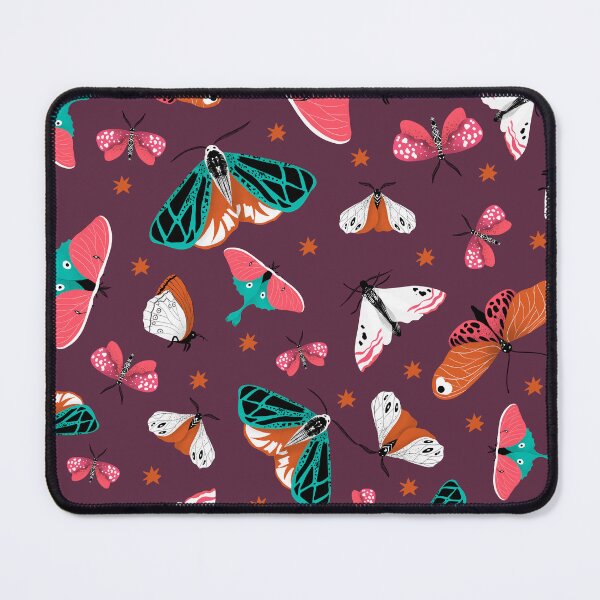 Item preview, Butterflies and Moths on mauve designed and sold by tanyadistudio.