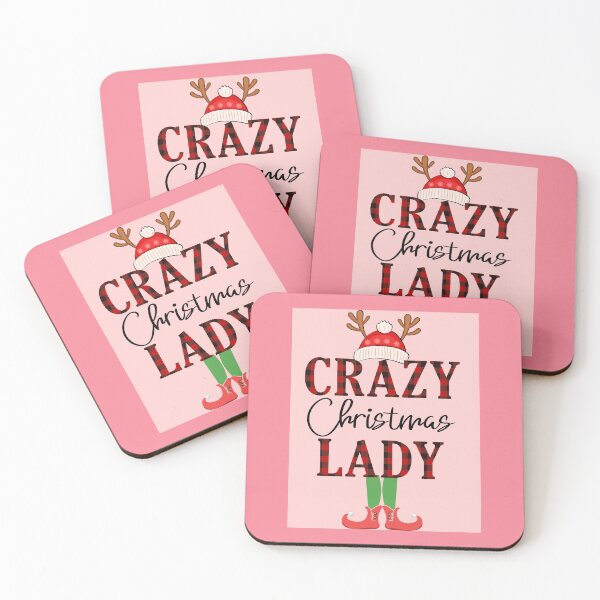 Item preview, Crazy Christmas Lady - Merry Christmas designed and sold by MugsAndDuds.