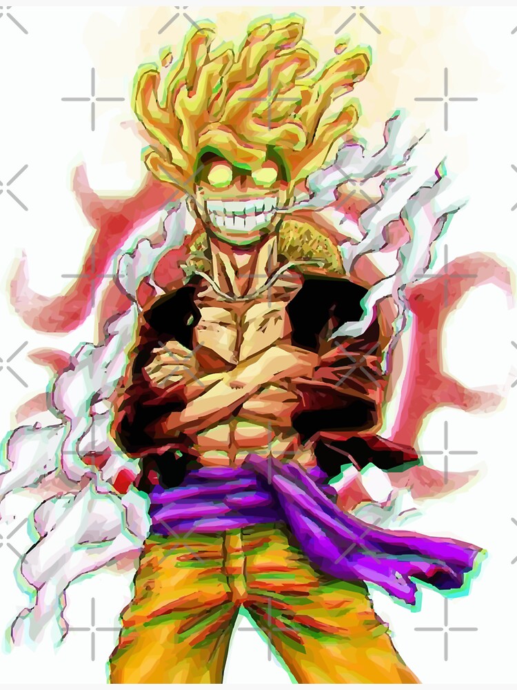 Gear 5 colored manga panel Sticker for Sale by YourDemonSlayer