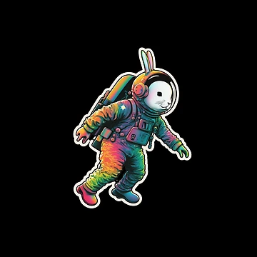 Artwork thumbnail, Space Rabbit by MidJourneymen