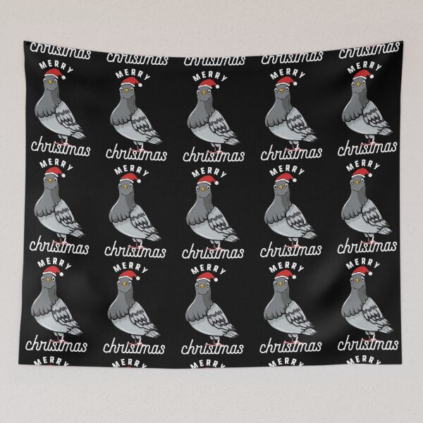 Item preview, Christmas Pigeon In Santa Hat designed and sold by bsrishika.