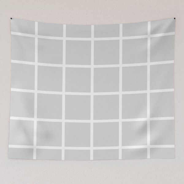 Item preview, Simple modern gray background with a white grid designed and sold by 5mmpaper.