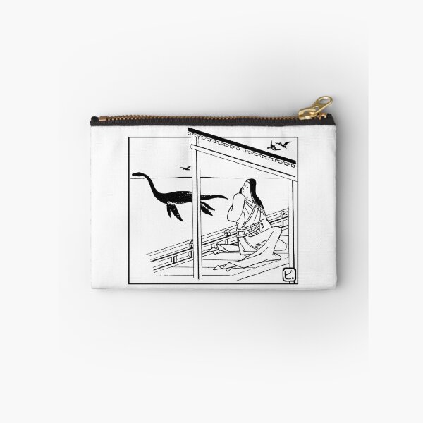 Item preview, Historical Japanese Lady on Veranda: Plesiosaur Version designed and sold by BReinbold.