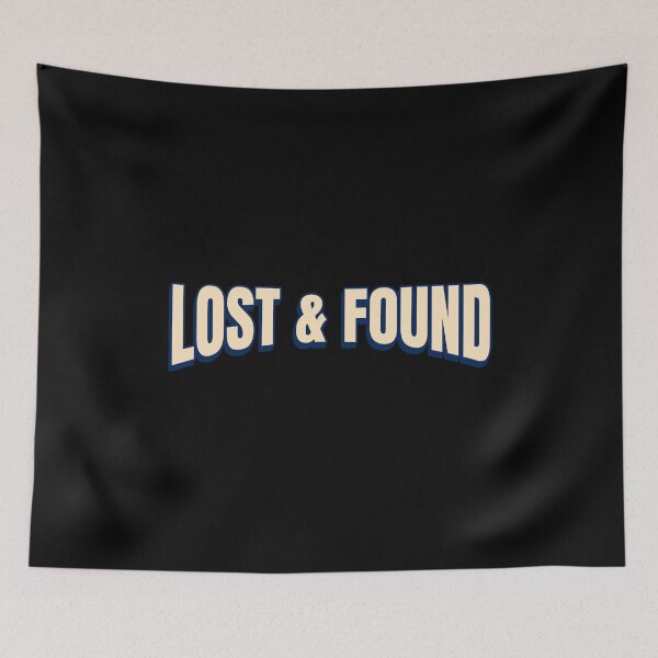 Item preview, Lost and Found cool typography sign designed and sold by Popalt.