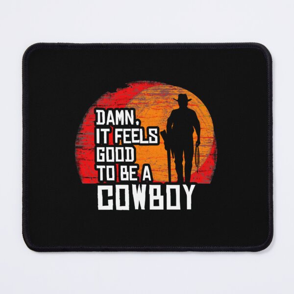 Item preview, Red Horse Cowboy TShirt Damn, It Feels Good To Be A Cowboy        designed and sold by lovingfame7825.