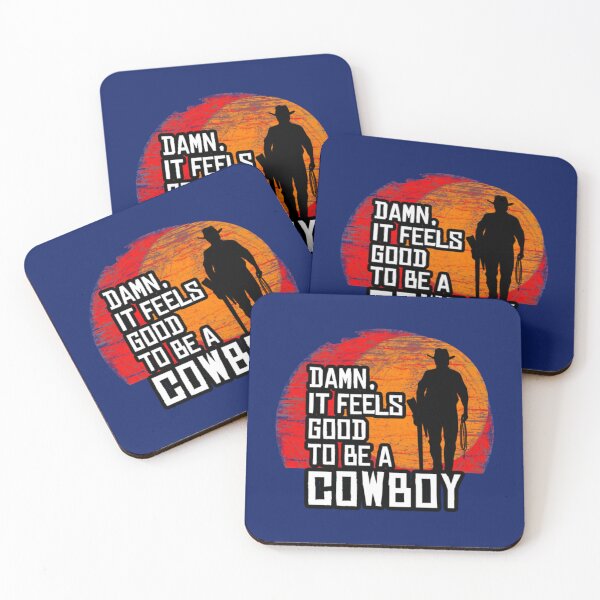 Item preview, Red Horse Cowboy TShirt Damn, It Feels Good To Be A Cowboy        designed and sold by lovingfame7825.