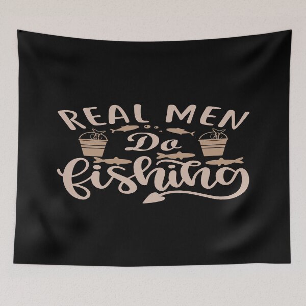 Item preview, Real Man Do Fishing designed and sold by phassystore.