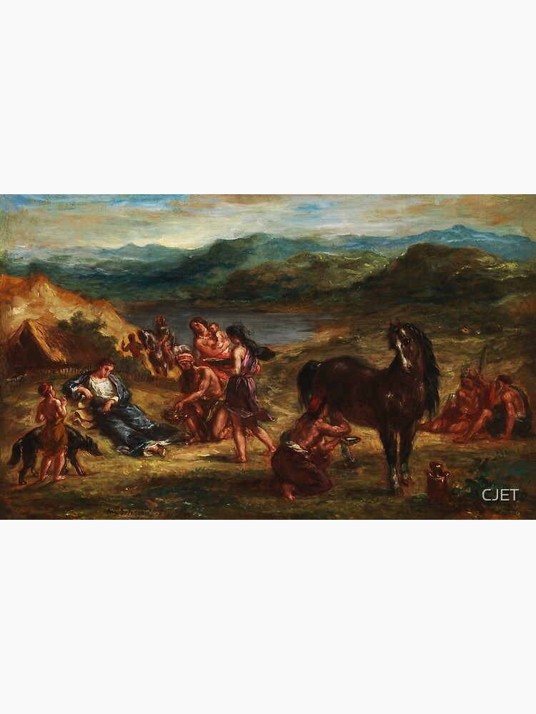 "Ovid Among The Scythians | Eugene Delacroix | 1862 Greek Mythology Art ...