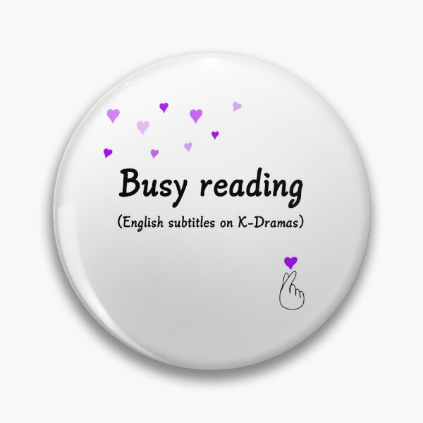 Aperçu de l'œuvre Hearts Busy Reading (sous-titres anglais sur K-Dramas) créée et vendue par CreativeKari.