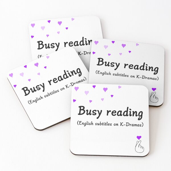 Item preview, Hearts Busy Reading (English subtitles on K-Dramas)  designed and sold by CreativeKari.