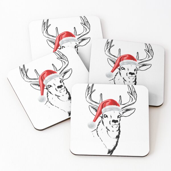 Item preview, Deer with christmas hat designed and sold by kocakashop.