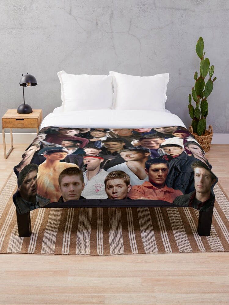 Dean Winchester Collage Throw Blanket