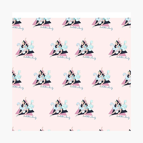 Item preview, Beautiful pink ballet dancer pattern designed and sold by reka88.