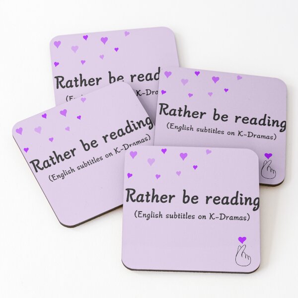Item preview, Rather be reading (English subtitles on K-Dramas)  designed and sold by CreativeKari.