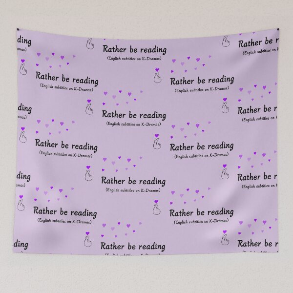 Item preview, Rather be reading (English subtitles on K-Dramas)  designed and sold by CreativeKari.
